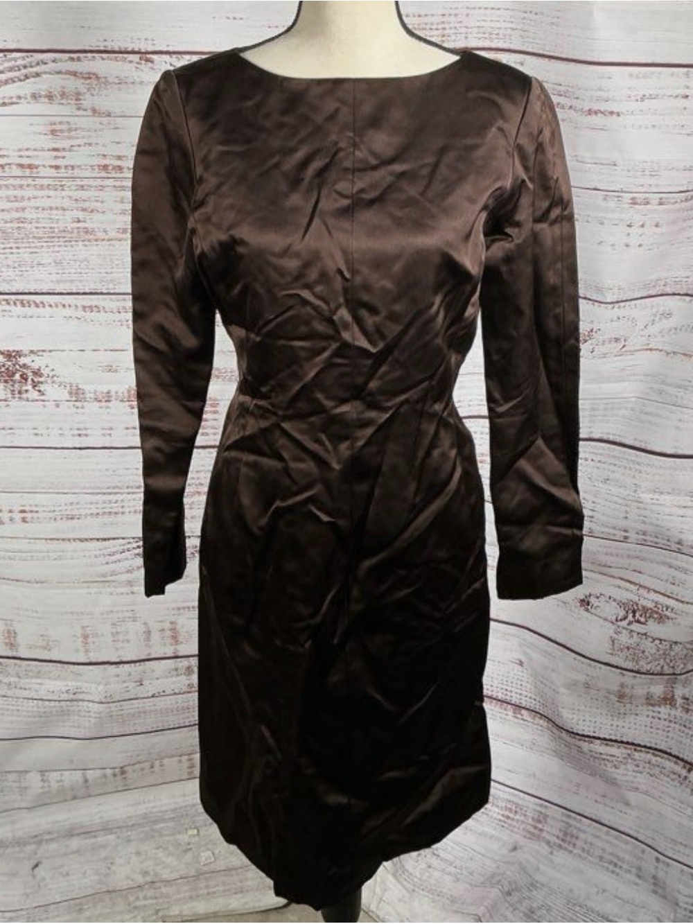Vintage Oscar de la Renta Brown Dress - Elegant Women's Dress
